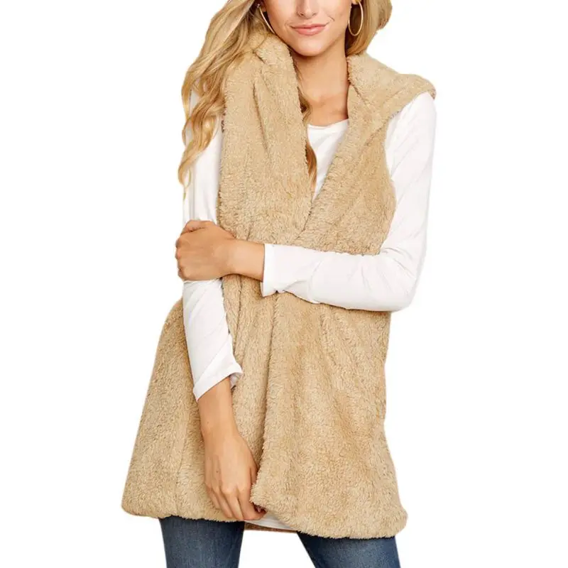 Fashion Jacket Sleeveless Warm Fleece Vest Women's Casual Vest Lady Cardigan Coat Hoodies
Fashion Jacket Sleeveless Warm Fleece Vest Women's Casual Vest Lady Cardigan Coat Hoodies