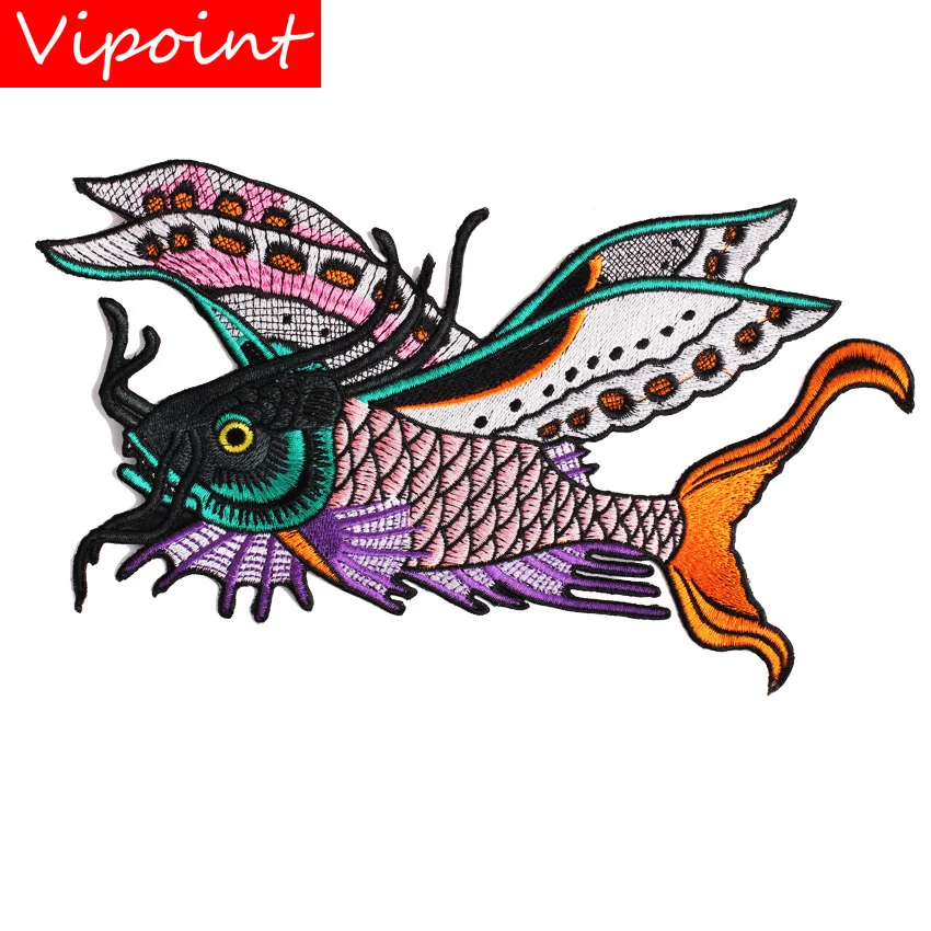 VIPOINT embroidery big cyprinoid patches buttlefly patches badges applique patches for clothing JW-114
VIPOINT embroidery big cyprinoid patches buttlefly patches badges applique patches for clothing JW-114