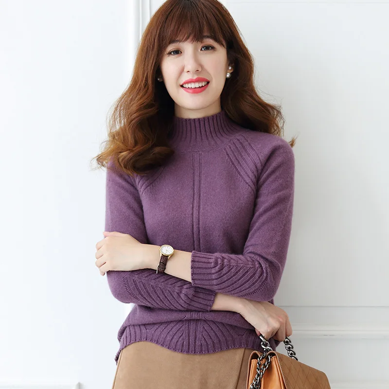 2018 autumn and winter new cashmere sweater women's head high collar sweater thick sweater knit sweater
2018 autumn and winter new cashmere sweater women's head high collar sweater thick sweater knit sweater