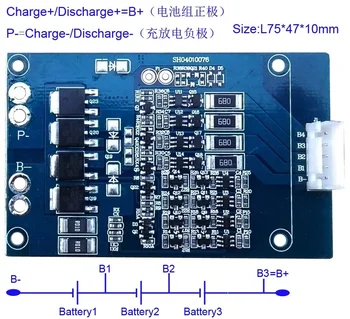 Protection Circuit 3S 10A BMS PCM PCB Battery Protection Board For 11.1V Li-ion lithium Battery Cell Pack SH04010076-LB3S10A
Protection Circuit 3S 10A BMS PCM PCB Battery Protection Board For 11.1V Li-ion lithium Battery Cell Pack SH04010076-LB3S10A
