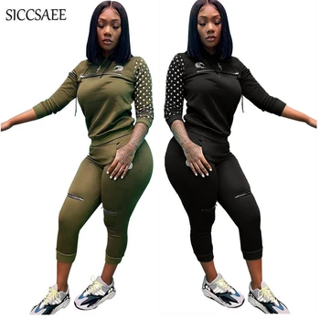 2019 Spring Polka Dot Print Patchwork Two Piece Set Moleton Feminino Casual Matching Sets Activewear Hoody Tracksuit For Women
2019 Spring Polka Dot Print Patchwork Two Piece Set Moleton Feminino Casual Matching Sets Activewear Hoody Tracksuit For Women
