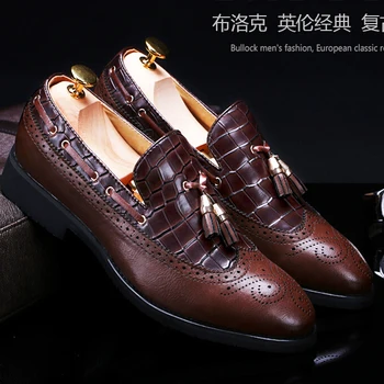 Brockden Carved Summer Male Shoes Fashion Tassel Casual Leather Shoes Vintage Trend Pointed Toe Oxfords Shoes
Brockden Carved Summer Male Shoes Fashion Tassel Casual Leather Shoes Vintage Trend Pointed Toe Oxfords Shoes