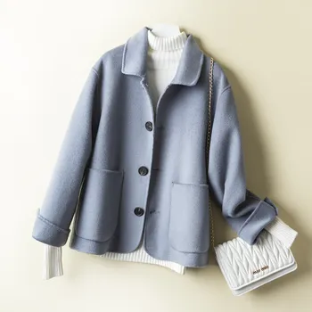 Spring and Autumn 2009 New Double-faced Wool Cashmere Overcoat Small 100% Pure Wool Short Doll Neck
Spring and Autumn 2009 New Double-faced Wool Cashmere Overcoat Small 100% Pure Wool Short Doll Neck