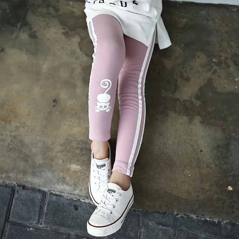 Spring Cartoon Cat Character Kids Skinny Pencil Pants Stretch Sport Girls Leggings Side Stripe Girls Pants Children School Wear
Spring Cartoon Cat Character Kids Skinny Pencil Pants Stretch Sport Girls Leggings Side Stripe Girls Pants Children School Wear