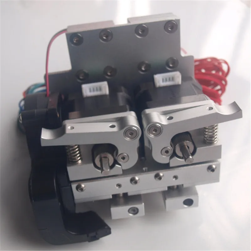 Upgrade metal Prusa i3 aluminum extrusion carriage+dual metal extruder 12V/24V PTFE linear barriel 0.4mm nozzle
Upgrade metal Prusa i3 aluminum extrusion carriage+dual metal extruder 12V/24V PTFE linear barriel 0.4mm nozzle