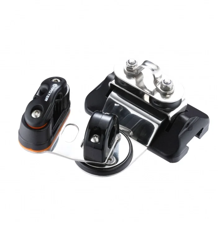 

Marine Boat Sailboat Dinghy 22mm 0.87 Inch Pivoting Eyestrap Single Control Sheave Swivel Base Car Master TC-2210HL