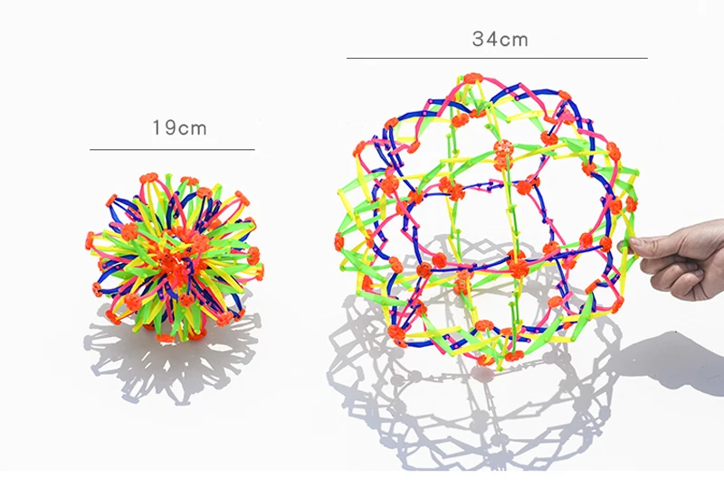 Childrens Kids Expandable Magic Ball Toy Plastic Multi Colours Enlarge Fun