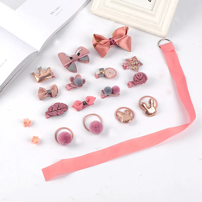 18pieces Head wear Set Children Elastic Bow knot Hair Clips Crown Rabbit Flower Barrettes Hairpins Kids Bow Girls Gift Z15
18pieces Head wear Set Children Elastic Bow knot Hair Clips Crown Rabbit Flower Barrettes Hairpins Kids Bow Girls Gift Z15