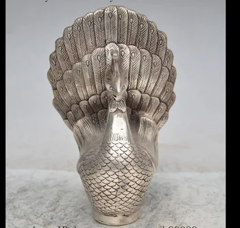 zhmui88006366<<++7" chinese fengshui tibet silver Beautiful animal Peacock bird statue Sculpture
zhmui88006366<<++7" chinese fengshui tibet silver Beautiful animal Peacock bird statue Sculpture