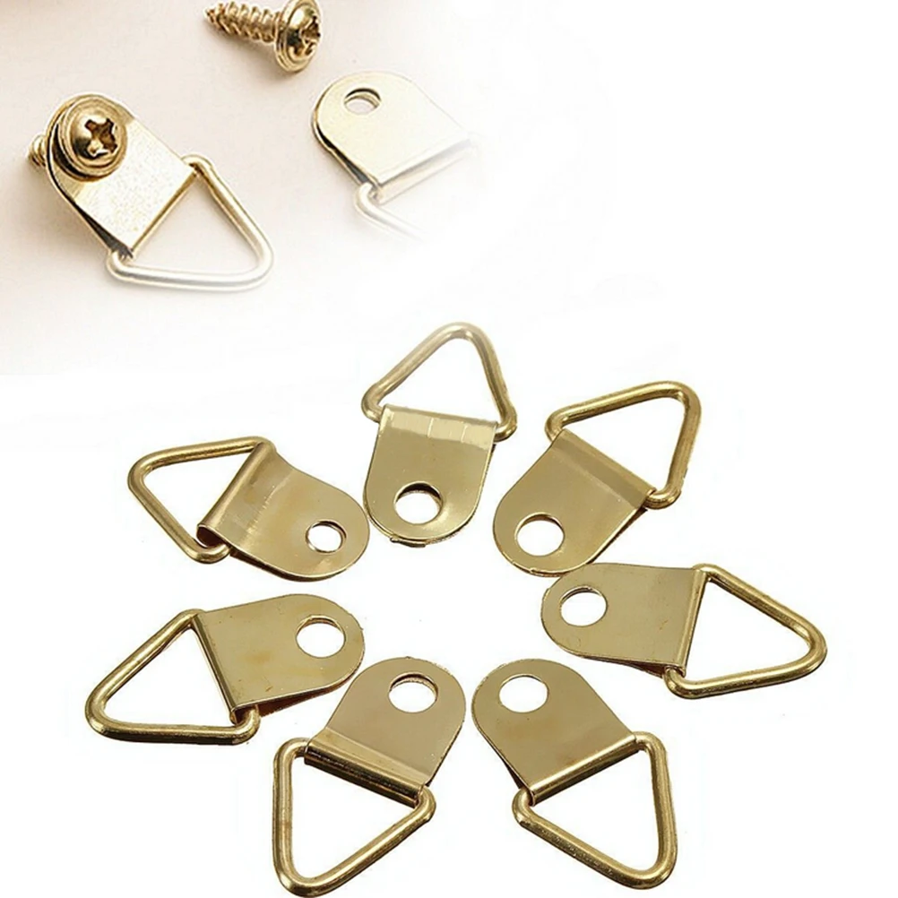 20Pcs Picture Hanger Photo Frame Hanging Triangle D Rings Golden Picture Frames Single Hole Hanger Hooks with Screws
20Pcs Picture Hanger Photo Frame Hanging Triangle D Rings Golden Picture Frames Single Hole Hanger Hooks with Screws