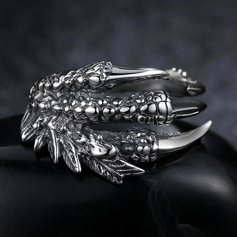 1PC Sale Punk Silver Men Women Ring Metal Dragon Claws Personality Look Rings Vintage Gothic Jewelry
1PC Sale Punk Silver Men Women Ring Metal Dragon Claws Personality Look Rings Vintage Gothic Jewelry