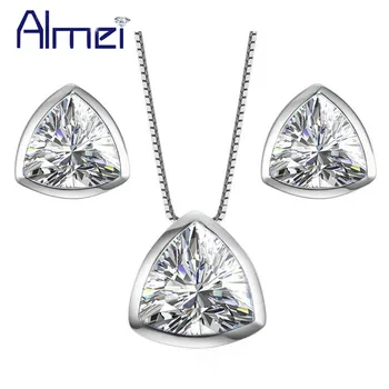 Almei 40% Bridal 925 Sterling Silver Jewerly Jewelry Sets Women Cubic Zirconia Womens Necklace And Earring Jewellery Set LT002
Almei 40% Bridal 925 Sterling Silver Jewerly Jewelry Sets Women Cubic Zirconia Womens Necklace And Earring Jewellery Set LT002