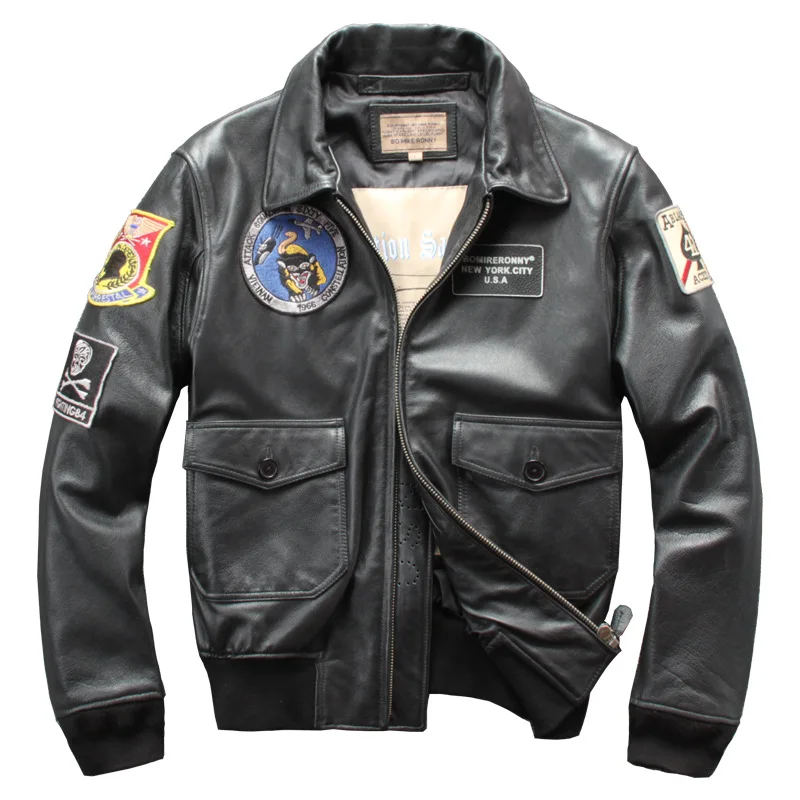 Avirex fly Black Air Force Flight Jacket CowSkin Genuine Leather Jacket Men A2 Bomber Leather Jacket Male Winter Coat
Avirex fly Black Air Force Flight Jacket CowSkin Genuine Leather Jacket Men A2 Bomber Leather Jacket Male Winter Coat
