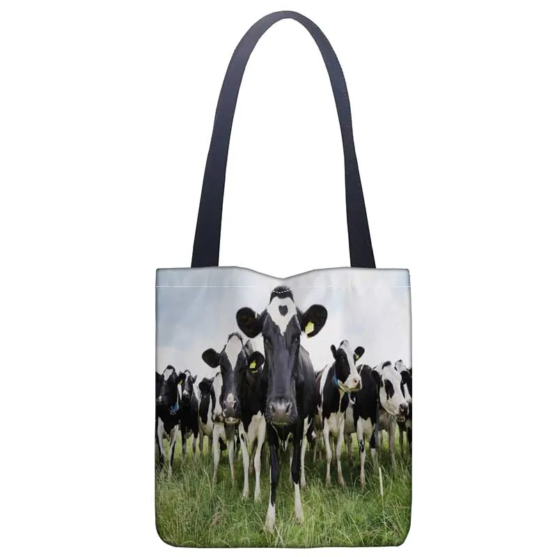Custom Cow Tote Bag Foldable Shopping Bag Reusable Eco Large Unisex Canvas Fabric Shoulder Bag Tote Grocery Cloth Bags Pouch
Custom Cow Tote Bag Foldable Shopping Bag Reusable Eco Large Unisex Canvas Fabric Shoulder Bag Tote Grocery Cloth Bags Pouch