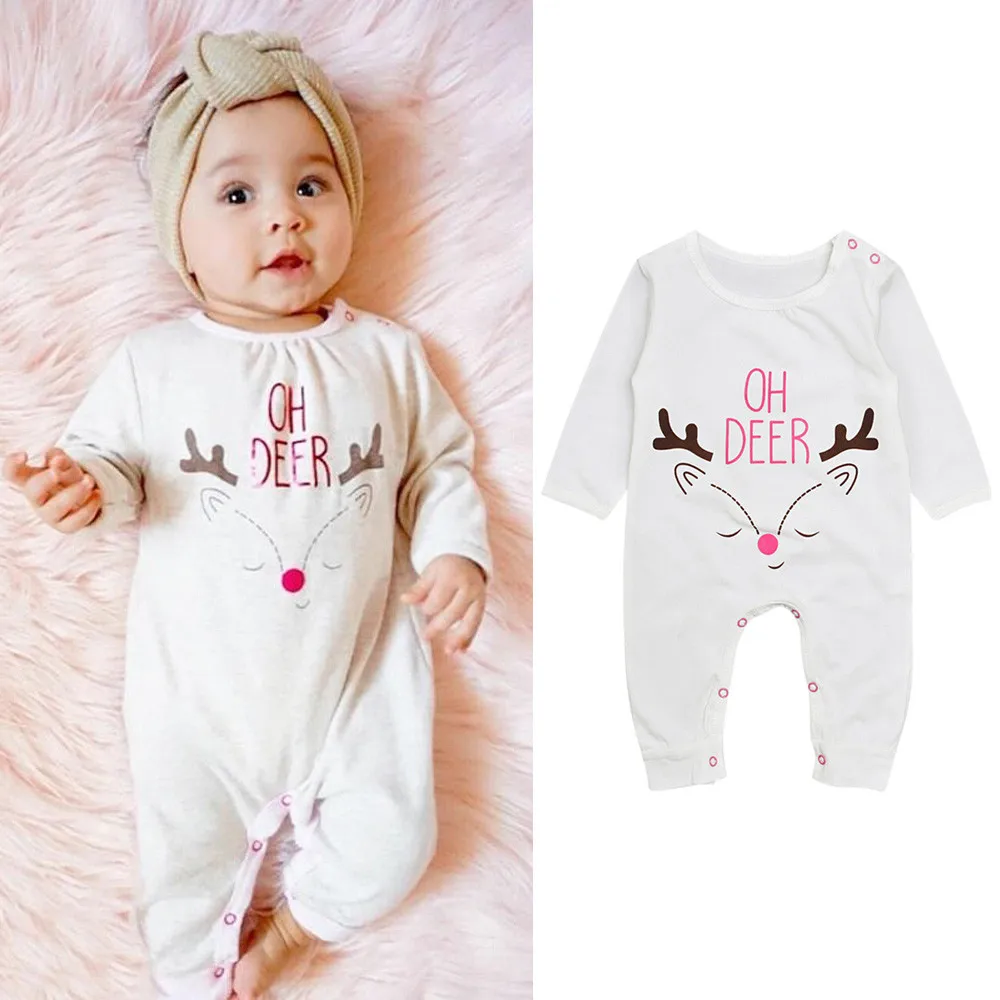 Toddler Infant Baby Boys Girls Christmas Deer Letter Romper Outfits Romper Baby Girl Clothing Jumpsuit Infant Clothing 2019 New
Toddler Infant Baby Boys Girls Christmas Deer Letter Romper Outfits Romper Baby Girl Clothing Jumpsuit Infant Clothing 2019 New