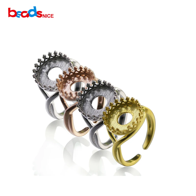 Beadsnice bezel crown ring setting 925 sterling silver wire crown bezel for 12mm round cabochon silver ring blanks ID 32845
Beadsnice bezel crown ring setting 925 sterling silver wire crown bezel for 12mm round cabochon silver ring blanks ID 32845