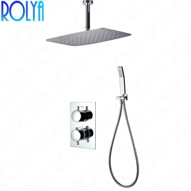 2018 New Arrival Brass Construction Chrome Thermostatic Ceiling Bathroom Shower Set
2018 New Arrival Brass Construction Chrome Thermostatic Ceiling Bathroom Shower Set