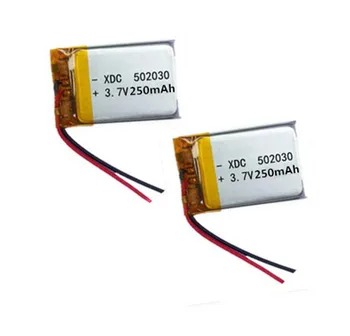 2pcs Rechargeable Li-Po battery 052030 502030 3.7V 250mah MP3 MP4 toy polymer lithium battery For GPS MID Bluetooth Headset
2pcs Rechargeable Li-Po battery 052030 502030 3.7V 250mah MP3 MP4 toy polymer lithium battery For GPS MID Bluetooth Headset