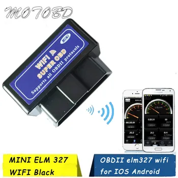 MINI Black A+ ELM 327 WIFI V1.5 OBDII/OBD2 Auto Scanner Tool Support Android/IOS System OBD ELM327 Wifi Support OBD II Protocols
MINI Black A+ ELM 327 WIFI V1.5 OBDII/OBD2 Auto Scanner Tool Support Android/IOS System OBD ELM327 Wifi Support OBD II Protocols