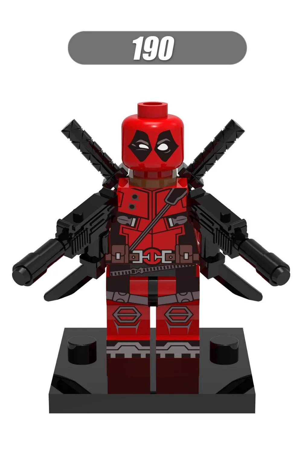 100pcs XH190 Super heros Marvel Deadpool With Weapons Building Block Sets figure Model DIY TOYS Bricks Toys
100pcs XH190 Super heros Marvel Deadpool With Weapons Building Block Sets figure Model DIY TOYS Bricks Toys