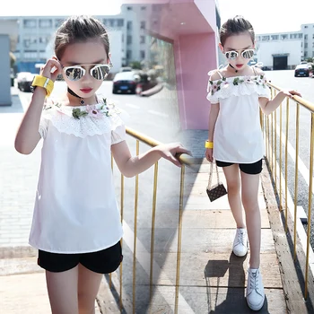 Girls Flower Blouses Baby Kids Slash Neck Floral White Tops for Girls Clothes Off Shoulder Fashion Outfit Cotton Shirts Vestidos
Girls Flower Blouses Baby Kids Slash Neck Floral White Tops for Girls Clothes Off Shoulder Fashion Outfit Cotton Shirts Vestidos