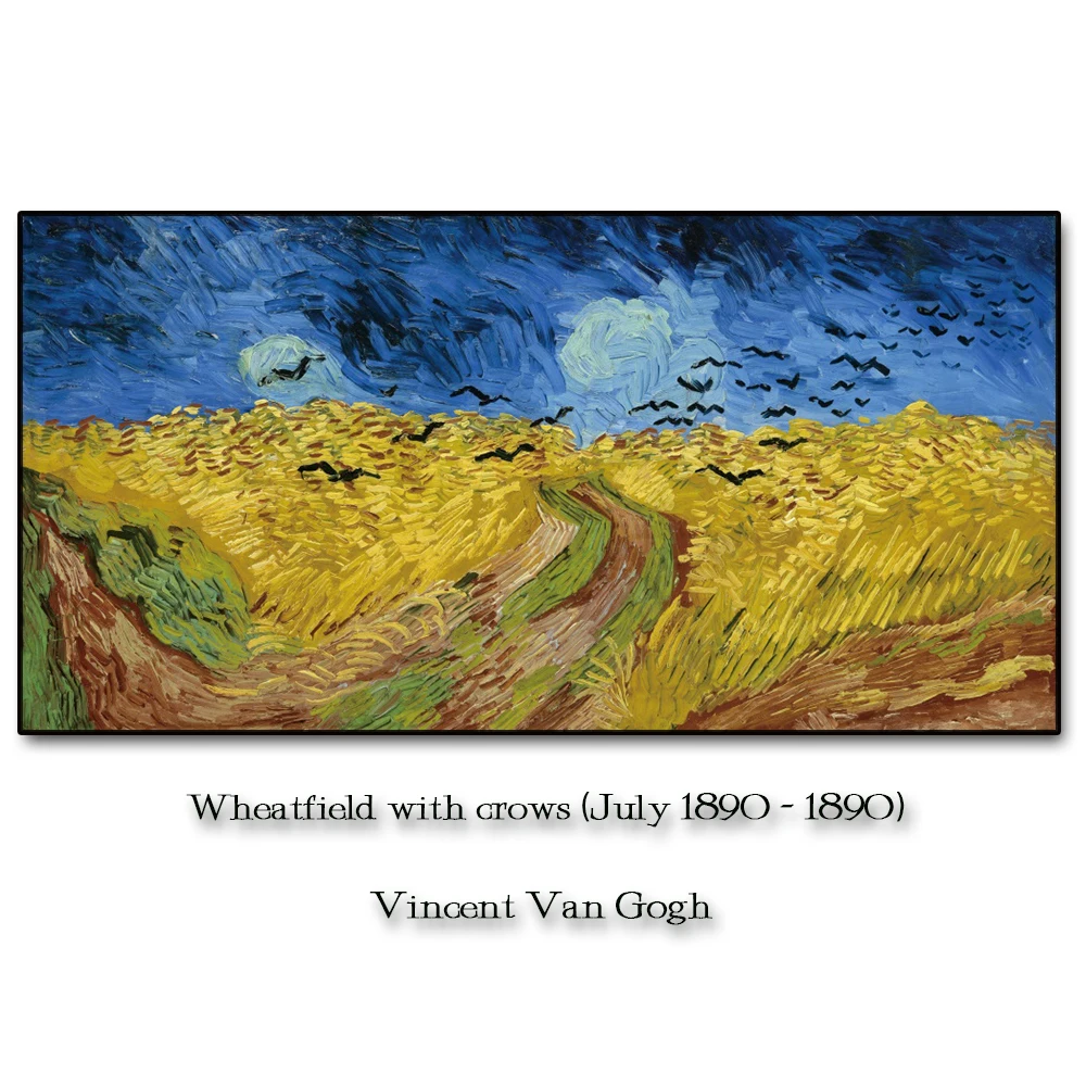 Wheatfield with crows by Van Gogh Wall Picture Poster Print Canvas Painting Calligraphy Decor for Living Room Bedroom Home Decor
Wheatfield with crows by Van Gogh Wall Picture Poster Print Canvas Painting Calligraphy Decor for Living Room Bedroom Home Decor