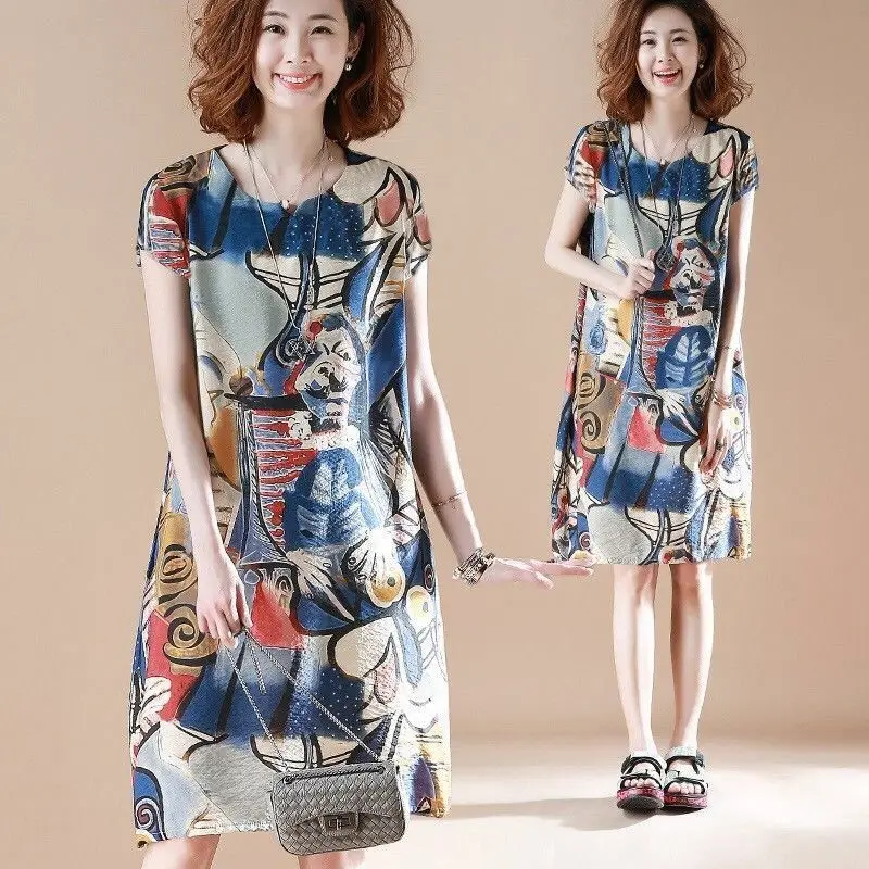 new women clothing women dresses print women dresses o-neck short sleeve summer clothing european clothing
new women clothing women dresses print women dresses o-neck short sleeve summer clothing european clothing