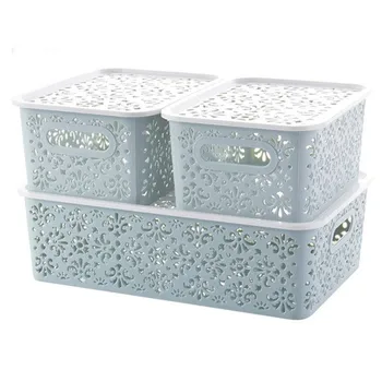 Hollow Plastic Storage Baskets Office Desktop Cosmetics Remote Storage Box Makeup Tools Organizer Bag For Bathroom Holder
Hollow Plastic Storage Baskets Office Desktop Cosmetics Remote Storage Box Makeup Tools Organizer Bag For Bathroom Holder
