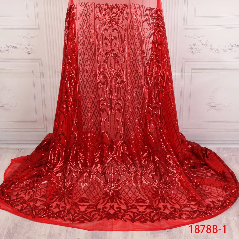 African French Red Sequins Lace Fabric,High Quality African Tulle Lace Fabric with Sequins For Wedding Party Dresses AMY1878B-1
African French Red Sequins Lace Fabric,High Quality African Tulle Lace Fabric with Sequins For Wedding Party Dresses AMY1878B-1