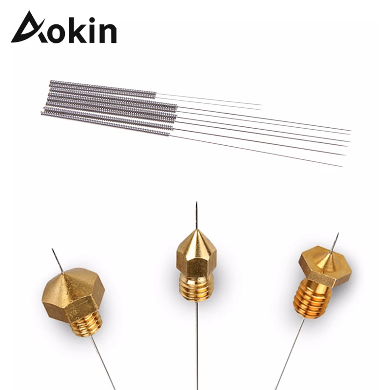 Aokin 5pcs Stainless Steel Nozzle Cleaning Needle 0.15mm 0.2mm 0.25mm 0.3mm 0.35mm 0.4mm Part Drill For Nozzle 3D Printers Parts
Aokin 5pcs Stainless Steel Nozzle Cleaning Needle 0.15mm 0.2mm 0.25mm 0.3mm 0.35mm 0.4mm Part Drill For Nozzle 3D Printers Parts