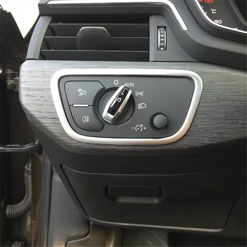 WELKINRY For Audi A4 B9/8W 2016 2017 2018 2019 ABS chrome front head lamp light headlamp headlight switch button knob trim
WELKINRY For Audi A4 B9/8W 2016 2017 2018 2019 ABS chrome front head lamp light headlamp headlight switch button knob trim
