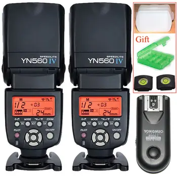 2pcs Yongnuo YN-560 IV 2.4G Wireless Flash Speedlite + RF-603 II C Wireless Remote Trigger for Canon T3i T2i T1i 7D 60D 50D 40D
2pcs Yongnuo YN-560 IV 2.4G Wireless Flash Speedlite + RF-603 II C Wireless Remote Trigger for Canon T3i T2i T1i 7D 60D 50D 40D