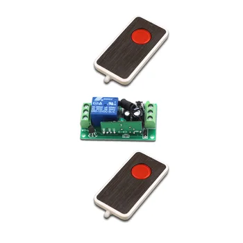 Red Button DC9V 12V 24V RF Switching 2Transmitter& 1Receiver Wireless Remote Control Switch System Manual Button Limit Switch
Red Button DC9V 12V 24V RF Switching 2Transmitter& 1Receiver Wireless Remote Control Switch System Manual Button Limit Switch