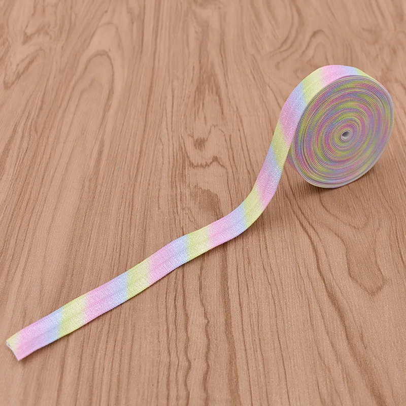 5 Yards Rainbow Printed Elastic Ribbon DIY Cloth Sewing Lace Trim Accessories Handmade Party Wedding Decoration
5 Yards Rainbow Printed Elastic Ribbon DIY Cloth Sewing Lace Trim Accessories Handmade Party Wedding Decoration