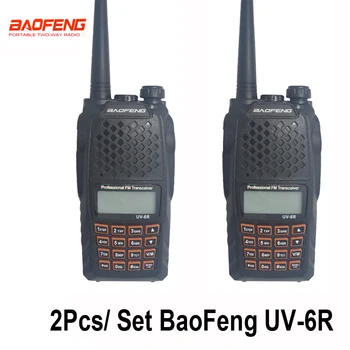 2pcs/set 7W Two Way Transceiver UV-6R walkie talkie Baofeng uv 6r Dual Band Two-Way Radio Handheld Hunting Radio Transceiver
2pcs/set 7W Two Way Transceiver UV-6R walkie talkie Baofeng uv 6r Dual Band Two-Way Radio Handheld Hunting Radio Transceiver
