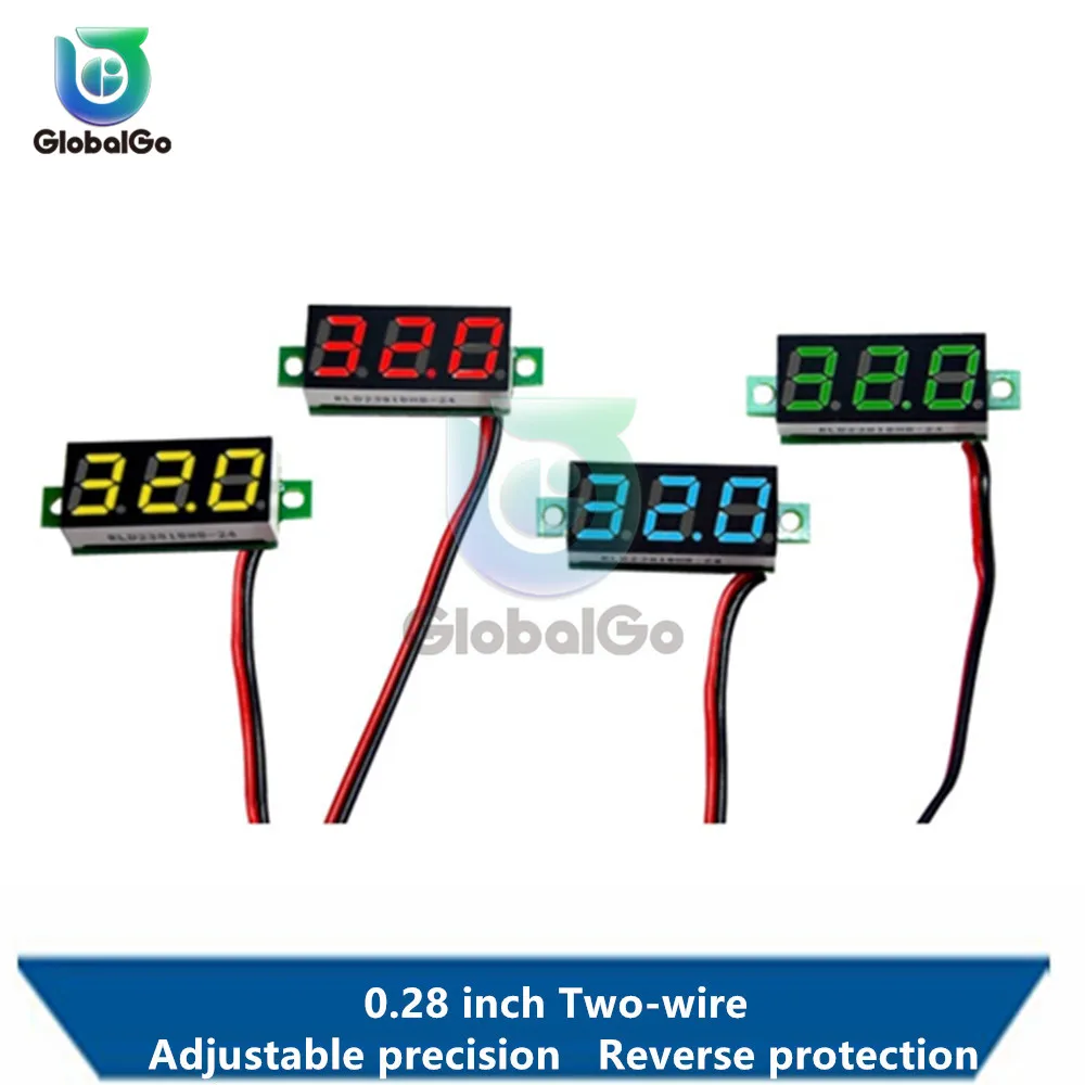 0.28 inch Mini DC 2.5-30V Voltmeter 2 Wire Gauge Voltage Meter Digital LED Display Digital Panel Meter Tester Detector Tool
0.28 inch Mini DC 2.5-30V Voltmeter 2 Wire Gauge Voltage Meter Digital LED Display Digital Panel Meter Tester Detector Tool