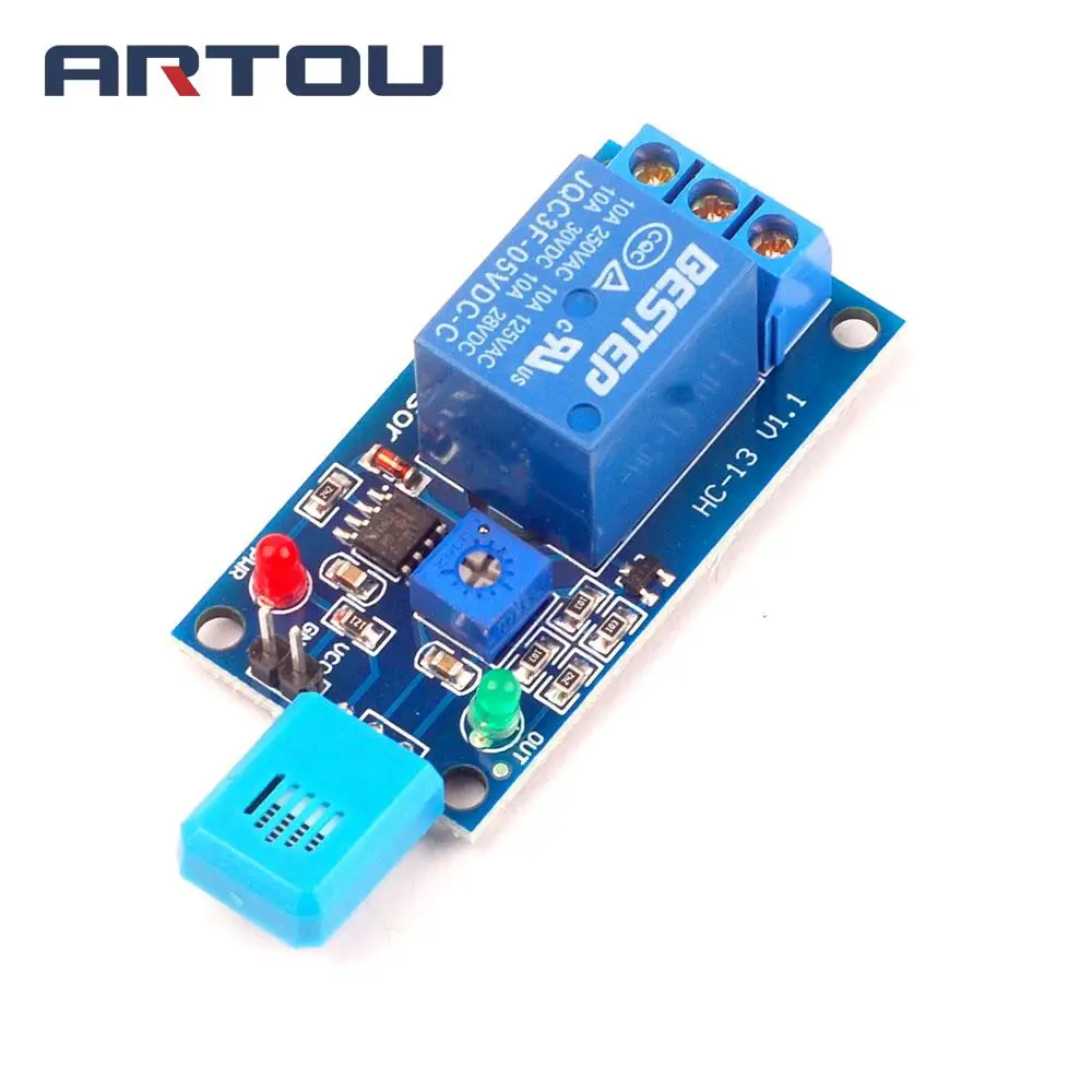 HR202 DC 5V 1 Channal 1CH 5V Humidity Sensitive Switch Relay Module Humidity Controller Humidity Sensor Module With Indicator
HR202 DC 5V 1 Channal 1CH 5V Humidity Sensitive Switch Relay Module Humidity Controller Humidity Sensor Module With Indicator