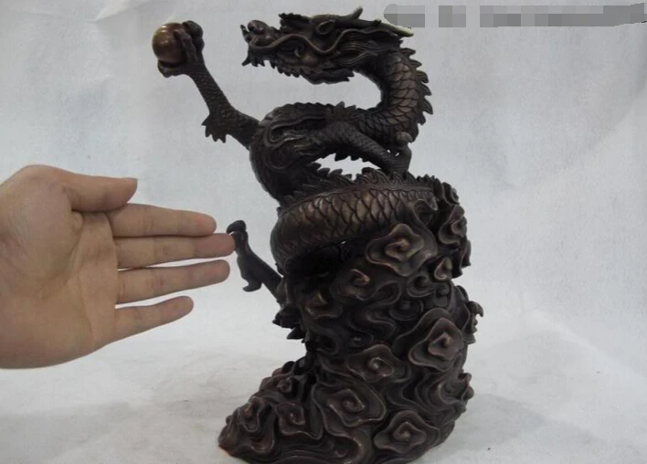 Collectible bronze S2345 12 Chinese Copper Bronze Home Feng Shui Lucky Spiral Fly Play Bead Dragon Statue B0403
Collectible bronze S2345 12 Chinese Copper Bronze Home Feng Shui Lucky Spiral Fly Play Bead Dragon Statue B0403