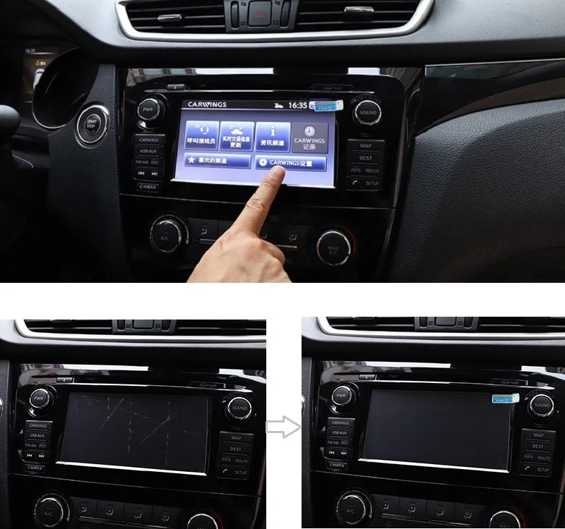 Car GPS Navigation Screen Tempered Glass Protector Steel Film For Nissan X-trail T32 Qashqai J11 2015 2016 2017 2018 Accessories
Car GPS Navigation Screen Tempered Glass Protector Steel Film For Nissan X-trail T32 Qashqai J11 2015 2016 2017 2018 Accessories