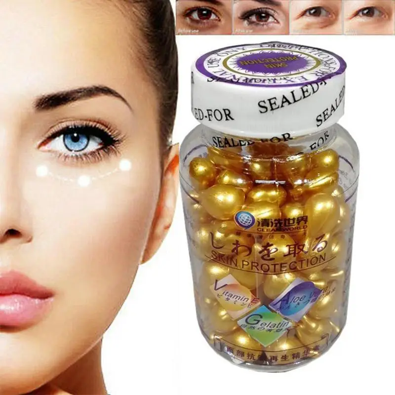 90 Pcs / Bottle Vitamin E Essence Capsules Anti-aging Serum Spot Acne Remove Face Freckle Capsule Essence VE Whitening Cream
90 Pcs / Bottle Vitamin E Essence Capsules Anti-aging Serum Spot Acne Remove Face Freckle Capsule Essence VE Whitening Cream