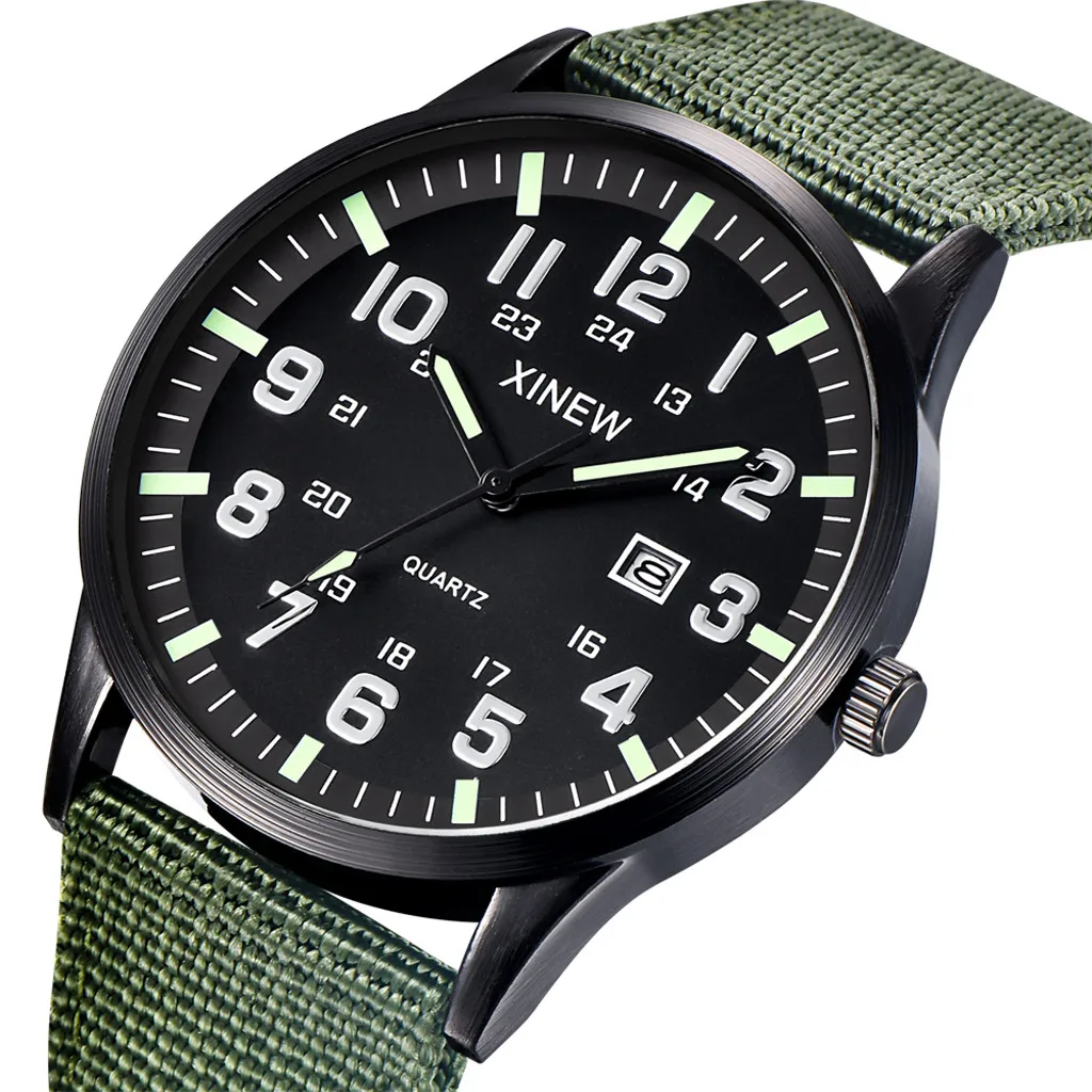 2019 Top Brand watches men Boy Round Dial Nylon Strap Band Military Date Watch Quartz Wristwatches Business relogio masculino
2019 Top Brand watches men Boy Round Dial Nylon Strap Band Military Date Watch Quartz Wristwatches Business relogio masculino