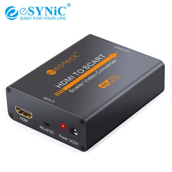 eSYNiC 2160P 4Kx2K HDMI To SCART Converter video Audio Signal Adapter With DC 5V/1A Power For PS4 DVD SCART 1.4b HDMI Converter
eSYNiC 2160P 4Kx2K HDMI To SCART Converter video Audio Signal Adapter With DC 5V/1A Power For PS4 DVD SCART 1.4b HDMI Converter