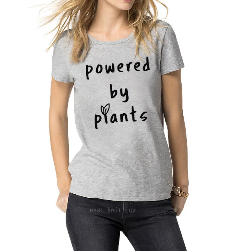 WT0145 Fashion New Design Powered By Plants Based T-Shirt Short Sleeve Women Casual Tops
WT0145 Fashion New Design Powered By Plants Based T-Shirt Short Sleeve Women Casual Tops