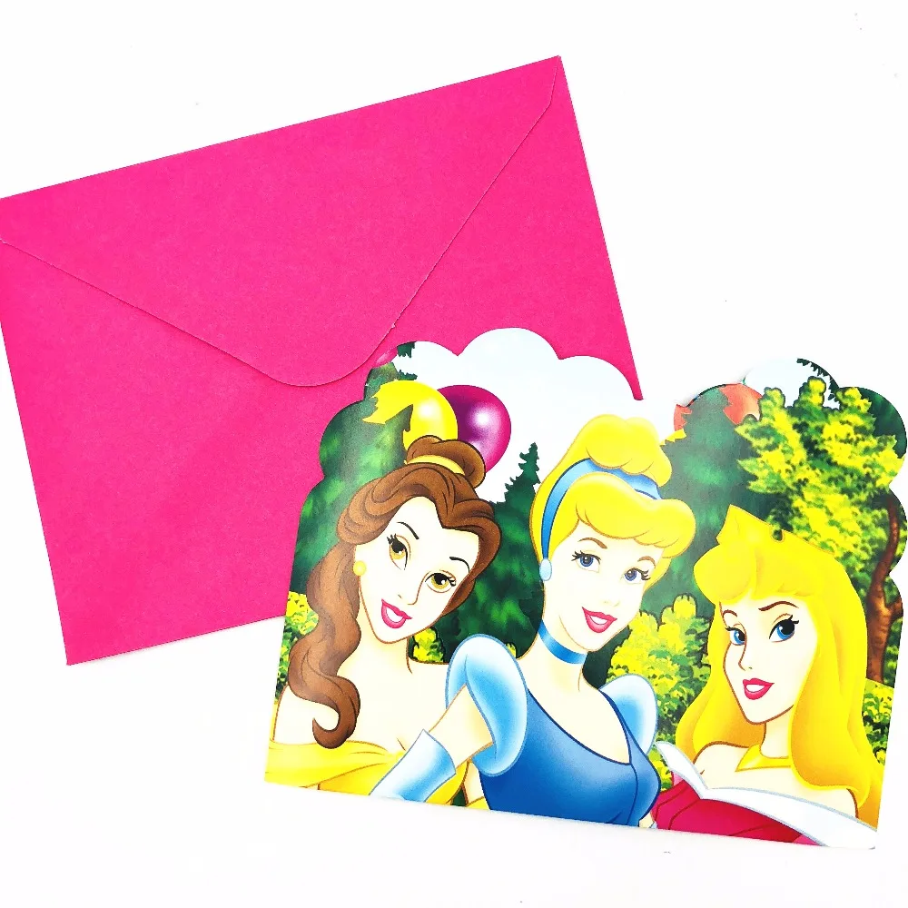 6pcs/set Princess Birthday Party Supplies Decor Invitation Cards Paper Birthday Invitation Card Children Party Supplies
6pcs/set Princess Birthday Party Supplies Decor Invitation Cards Paper Birthday Invitation Card Children Party Supplies