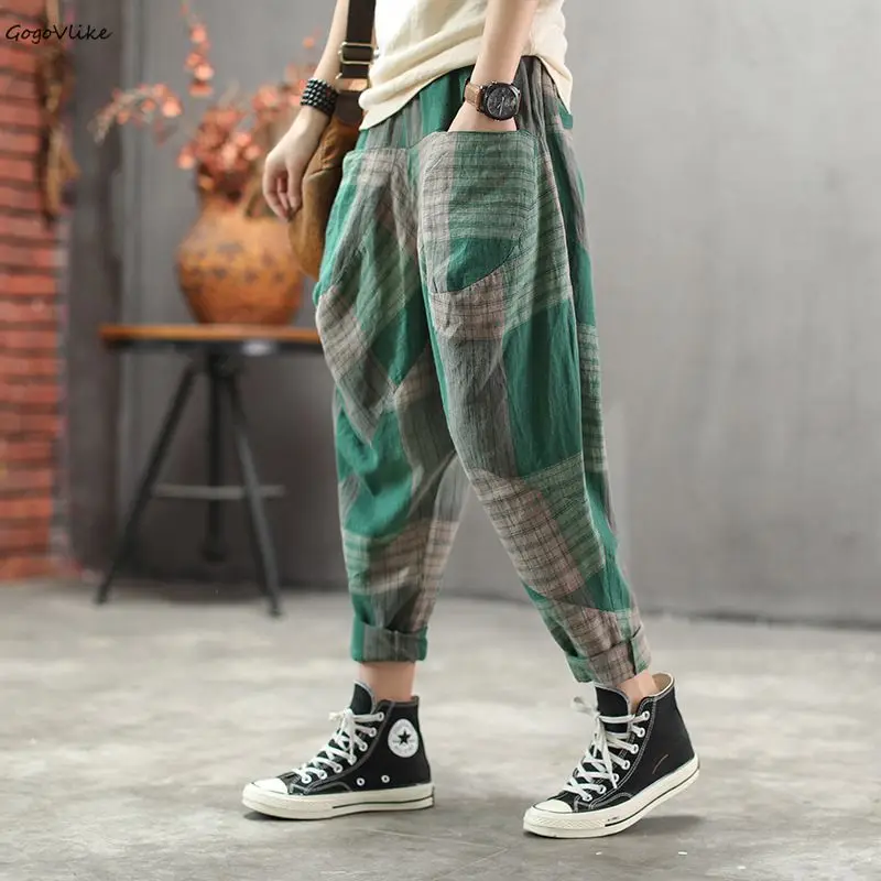 Big Crotch Harem pants Patchwork Linen 2019 Summer Women Thin Punk Trousers Hip Hop Baggy Pants Women Oversize Pants LT306S50
Big Crotch Harem pants Patchwork Linen 2019 Summer Women Thin Punk Trousers Hip Hop Baggy Pants Women Oversize Pants LT306S50