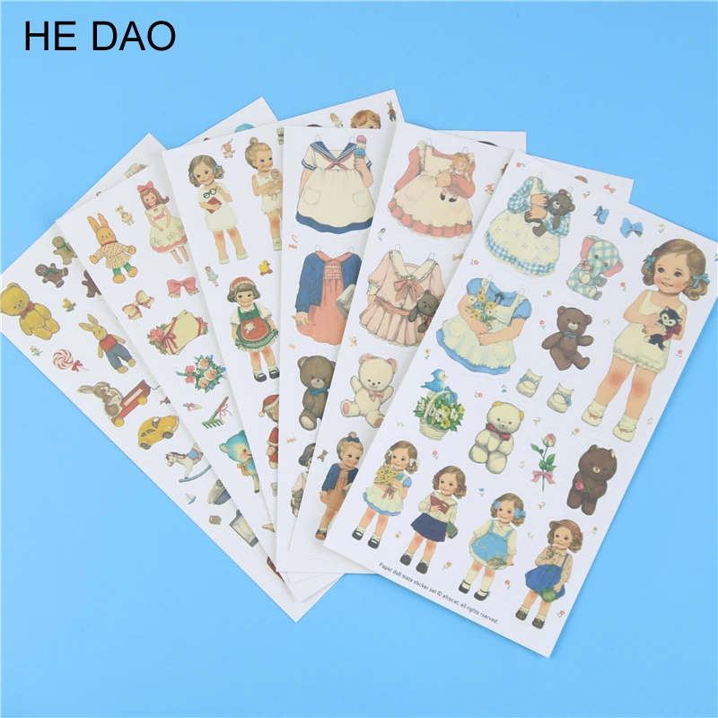 6 Pcs/lot, Cute Stickers Paper Girl Combination Paper Doll Mate Memo Pads DIY Decoration Material For Scrapbooking Diary Album
6 Pcs/lot, Cute Stickers Paper Girl Combination Paper Doll Mate Memo Pads DIY Decoration Material For Scrapbooking Diary Album