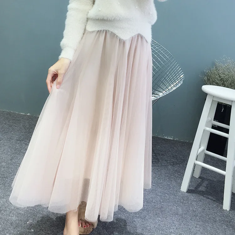 Tutu Rushed Ankle-length A-line Lace Skirt Saia Woman Spring New 2019 Sweet High Waist Large Swing Medium Long Mesh Yarn Skirt
Tutu Rushed Ankle-length A-line Lace Skirt Saia Woman Spring New 2019 Sweet High Waist Large Swing Medium Long Mesh Yarn Skirt