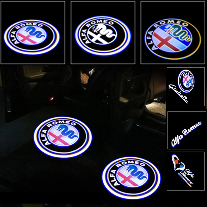 2Pcs for Alfa Romeo LED Car Door Welcome Light Logo Projector Giulia Giulietta Mito Stelvio Brera 147 156 159 157 GT Car styling
2Pcs for Alfa Romeo LED Car Door Welcome Light Logo Projector Giulia Giulietta Mito Stelvio Brera 147 156 159 157 GT Car styling