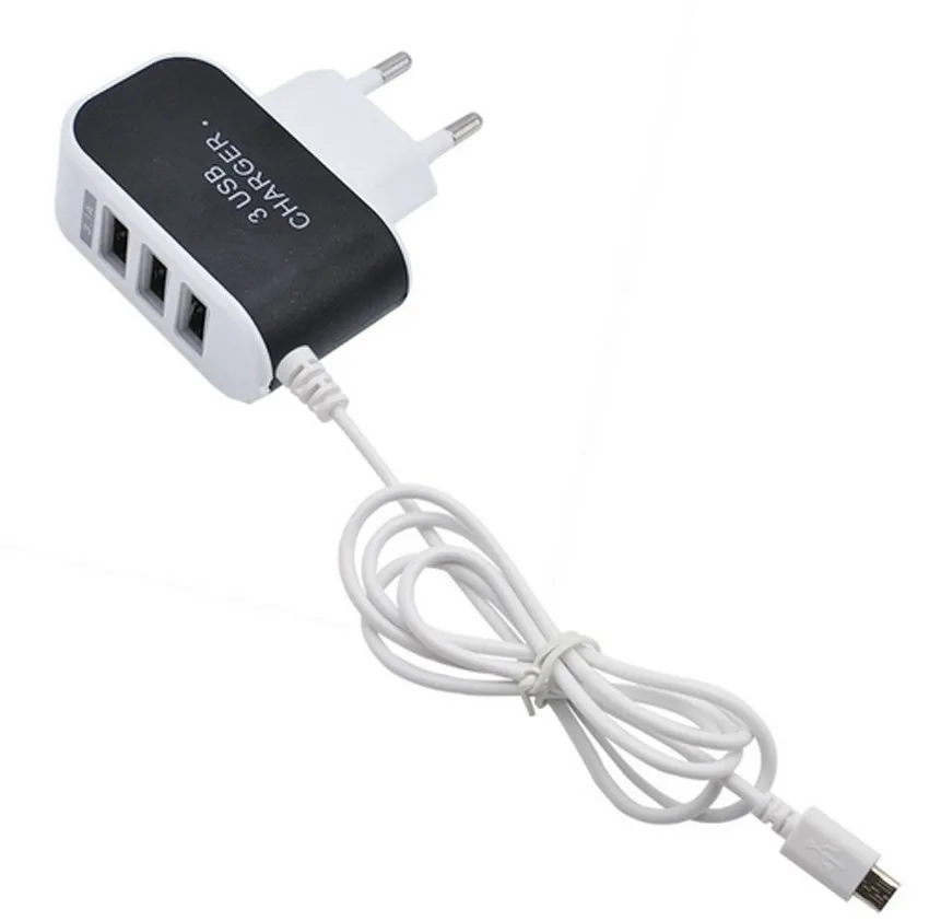 2pcs US/EU Plug Charger 3.1A Triple USB Port Wall Home Travel AC Charger Adapter Micro USB Cable For Samsung Android mobile
2pcs US/EU Plug Charger 3.1A Triple USB Port Wall Home Travel AC Charger Adapter Micro USB Cable For Samsung Android mobile