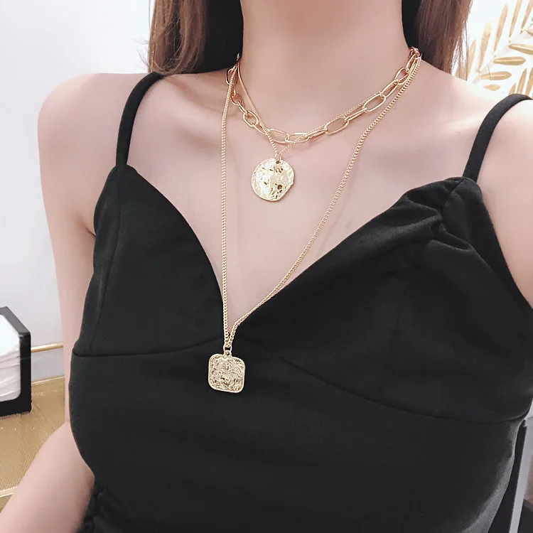 MENGJIQIAO 2019 Europe And America Vintage Round Coins Necklaces & Pendants Women Fashion Costume Jewelry Metal Chain Collares
MENGJIQIAO 2019 Europe And America Vintage Round Coins Necklaces & Pendants Women Fashion Costume Jewelry Metal Chain Collares